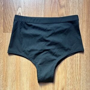 Black High-Waist Pole / Swim